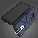 Wholesale Galaxy S9+ (Plus) Metal Hook Carry Stand Hybrid Case (Black)